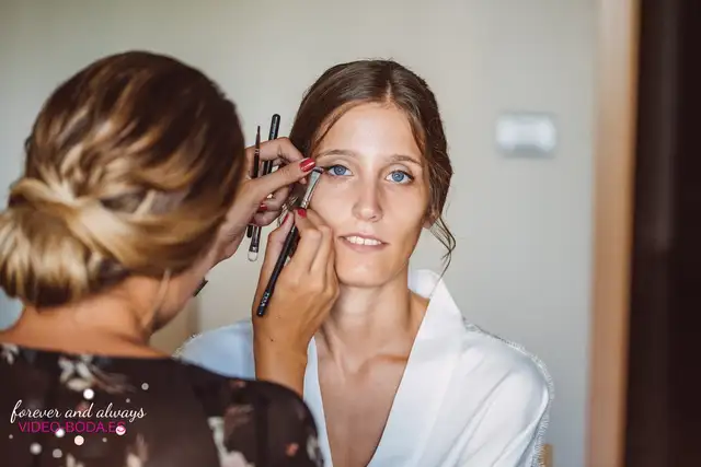 Preparativos de Nuria y Luis antes de su boda en Huerto Barral