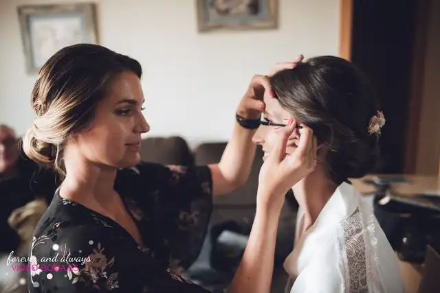 Preparativos de Nuria y Luis antes de su boda en Huerto Barral