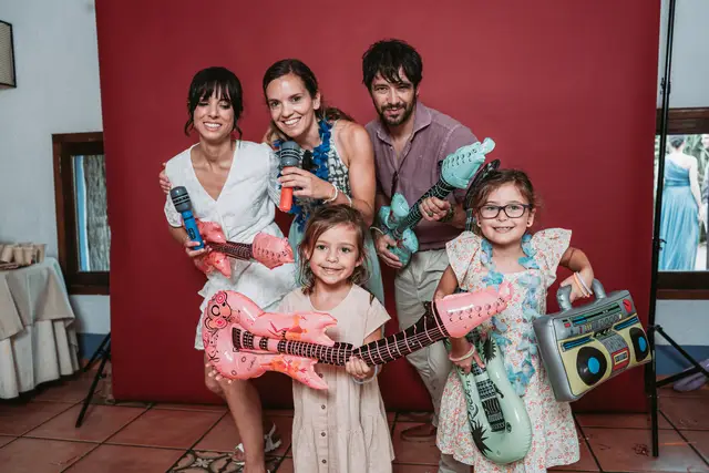 boda huerto Santa Maria Paula Vicent photocall