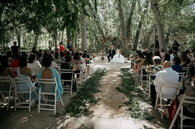 reportaje boda molino galan pepa joel ceremonia portada