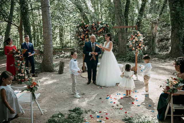 reportaje boda molino galan pepa joel ceremonia portada