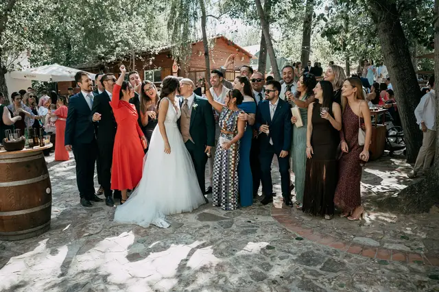 reportaje boda molino galan pepa joel coctel grupales