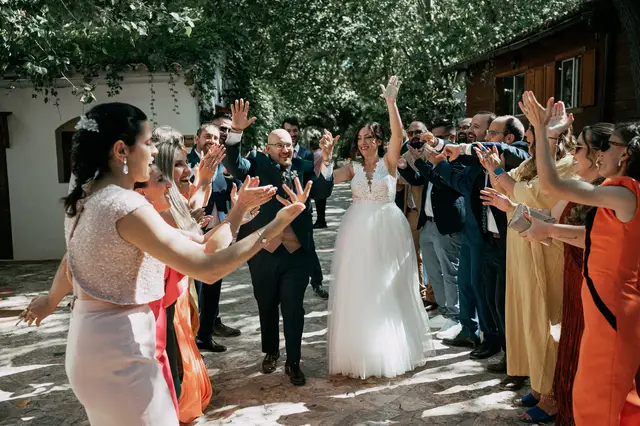 reportaje boda molino galan pepa joel coctel