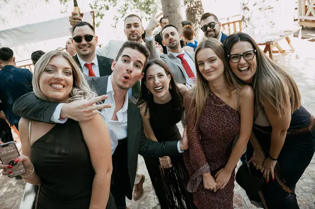 reportaje boda molino galan pepa joel coctel grupales