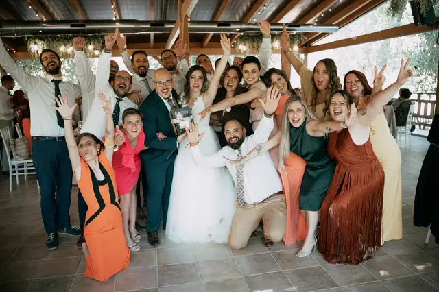 reportaje boda molino galan pepa joel banquete grupales