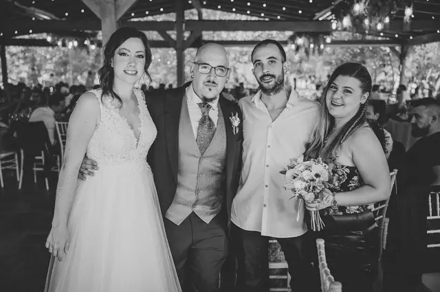 reportaje boda molino galan pepa joel BW banquete grupales