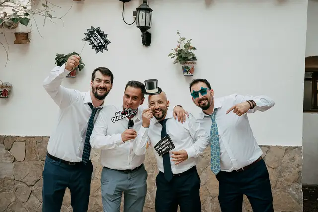 reportaje boda molino galan pepa joel photocall