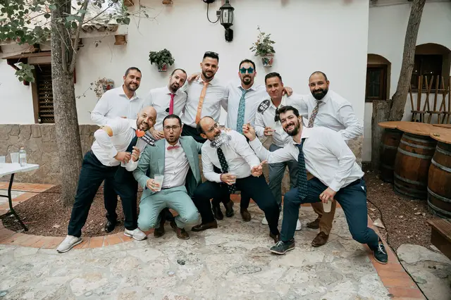 reportaje boda molino galan pepa joel photocall