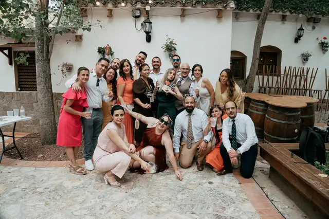 reportaje boda molino galan pepa joel photocall