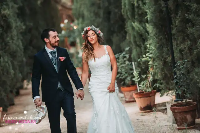 Rocío y Daniel durante los preparativos de su boda