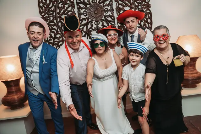 Boda civil  Sauces de Olimar photocall