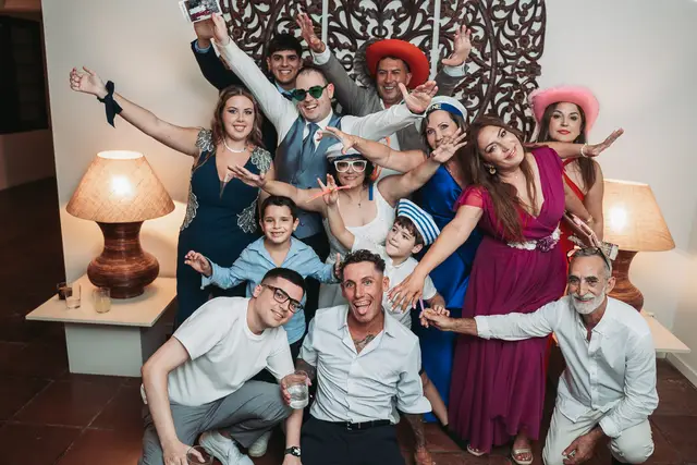 Boda civil  Sauces de Olimar photocall portada