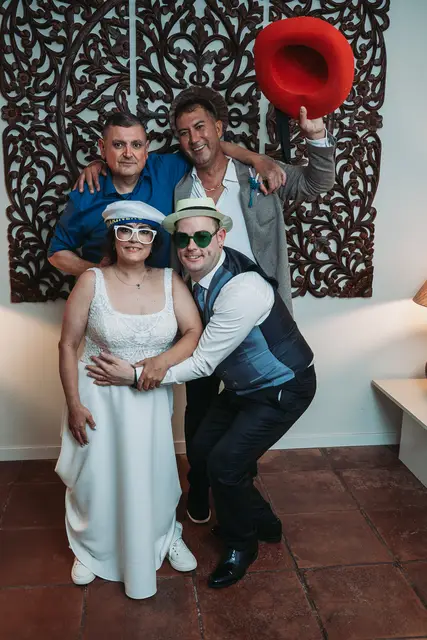 Boda civil  Sauces de Olimar photocall