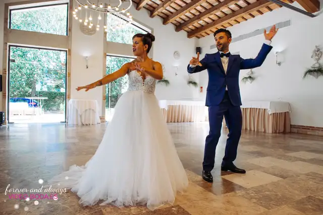 Baile nupcial de Susana y Jose en Huerto de Santa María
