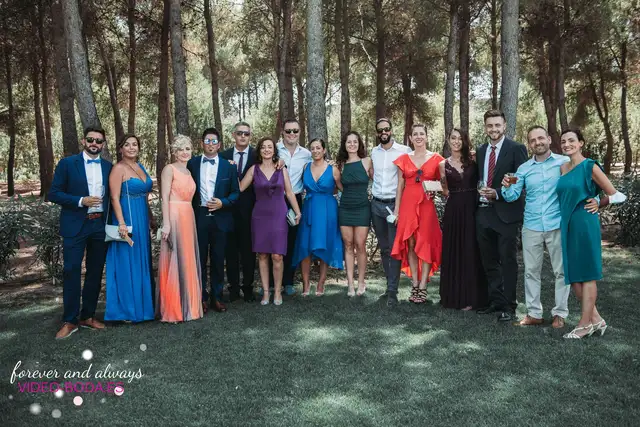 Reportaje boda tamara Asis Sauces Olimar Chiva coctel grupales