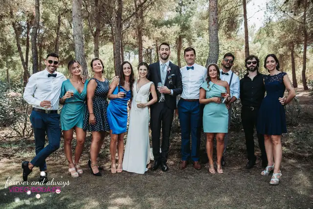 Reportaje boda tamara Asis Sauces Olimar Chiva coctel grupales
