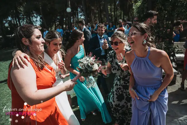 Reportaje boda tamara Asis Sauces Olimar Chiva coctel