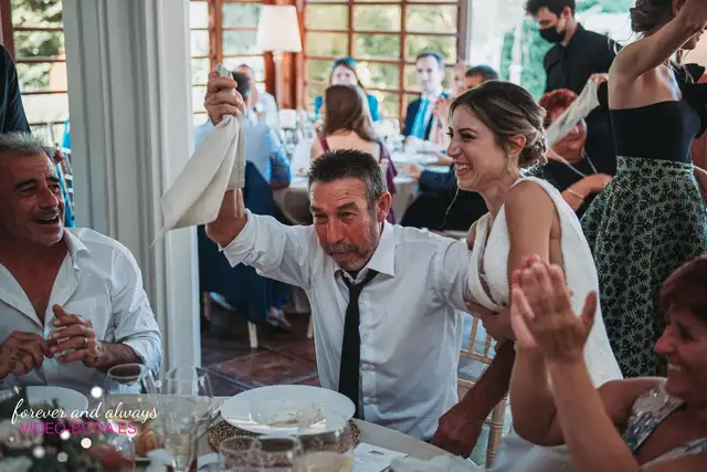 Reportaje boda tamara Asis Sauces Olimar Chiva banquete