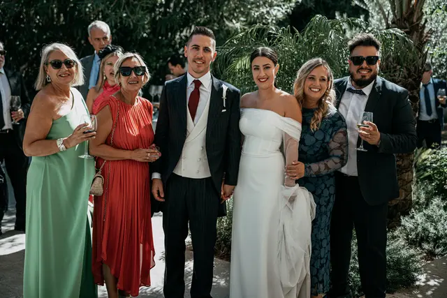 Boda de Yoanna y Héctor en El Mas de Anna, Alginet coctel grupales
