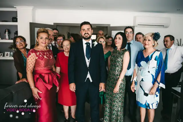 fotografía grupal boda familia jose