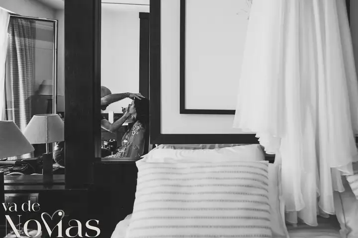 boda hotel las arena angela sergio BW preparativos