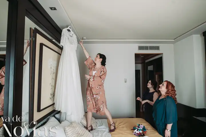 boda hotel las arena angela sergio preparativos