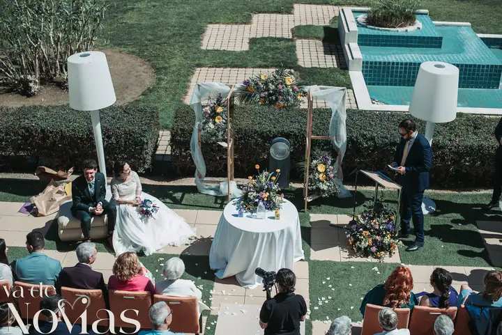 boda hotel las arena angela sergio ceremonia