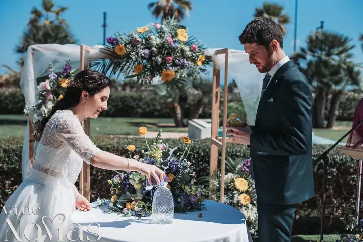 boda hotel las arena angela sergio ceremonia sesion pareja