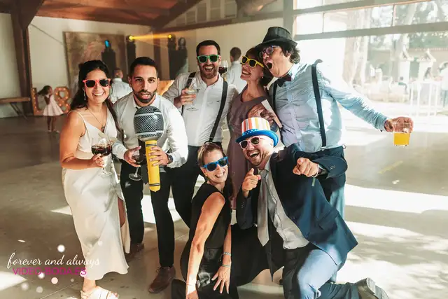 boda masia del carmen Laura Julian fiesta photocall