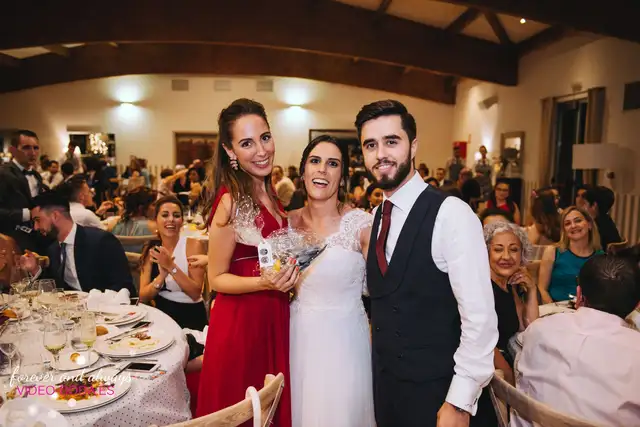 Entrega de los ramos de novia