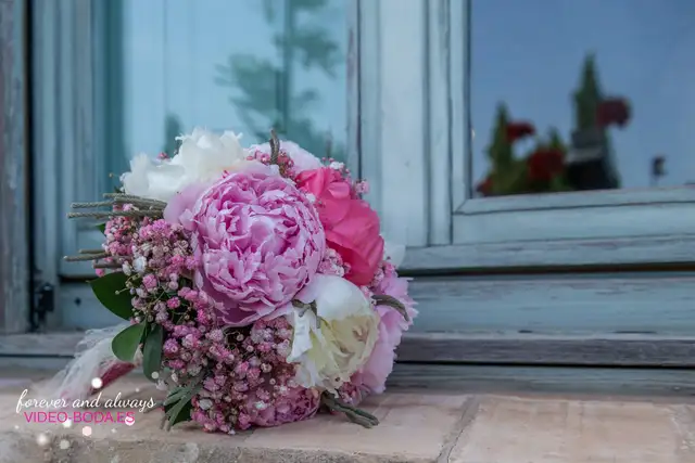 fotografía boda ramo novia Canysset