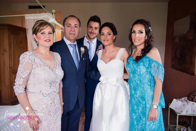 fotografía boda grupales familia novia