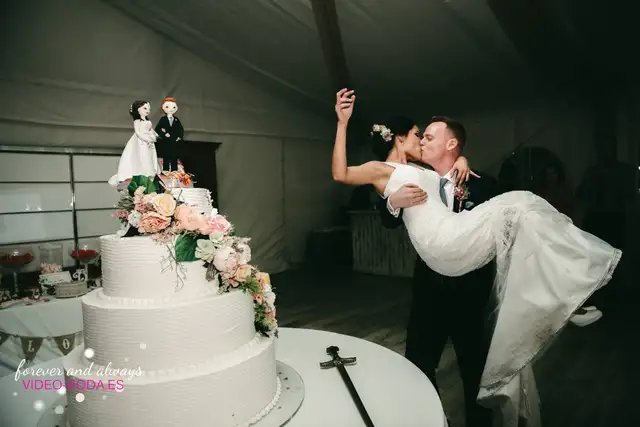 fotografía tarta nupcial
