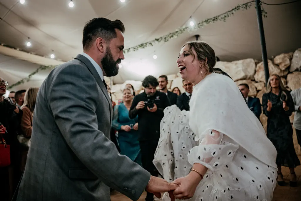 reportaje boda Itziar Carlos Ca pareja coctel