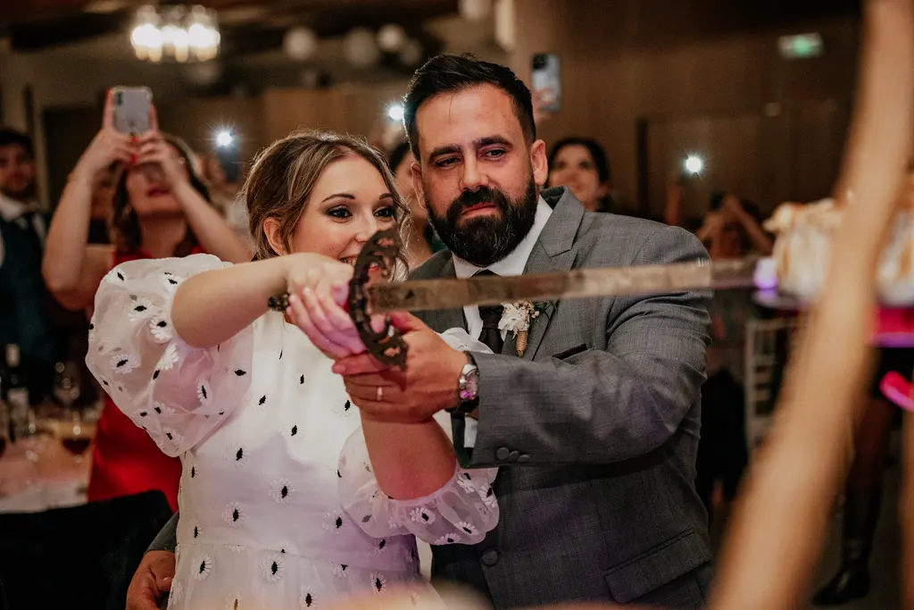 reportaje boda Itziar Carlos Ca pareja banquete