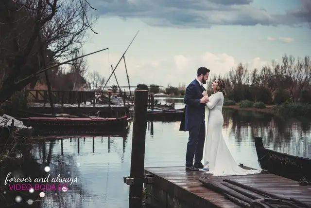 fotografía novios esperando