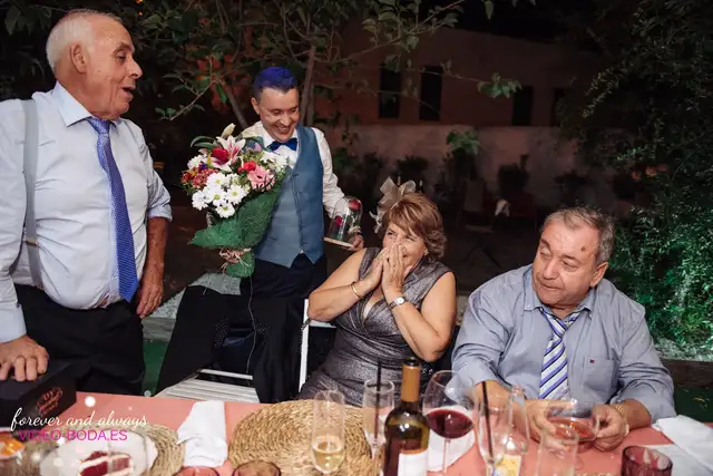 fotografías cena boda mas del olmo