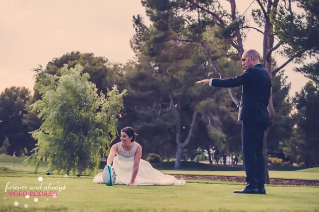 novios boda campo golf valencia