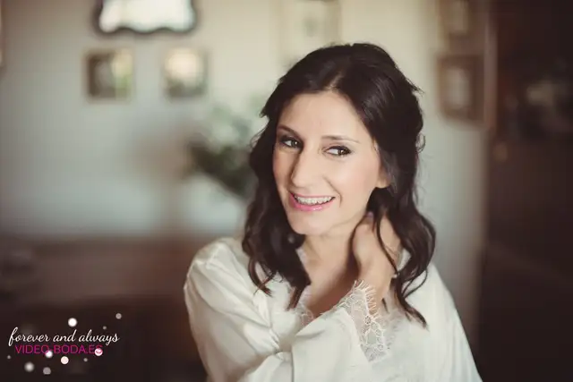 fotografías novia maquillandose