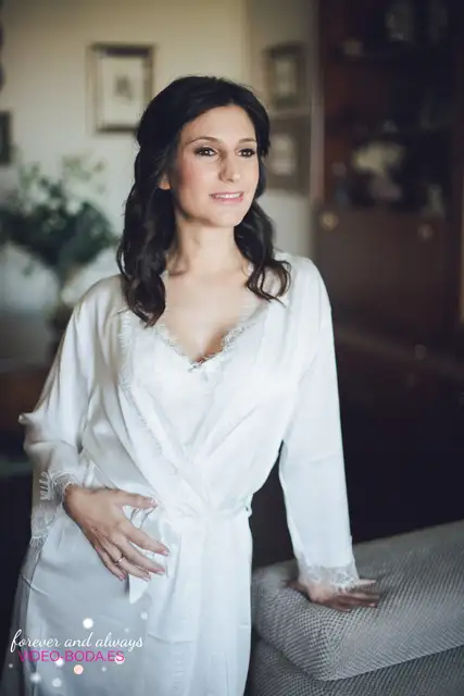 retrato novia en camison