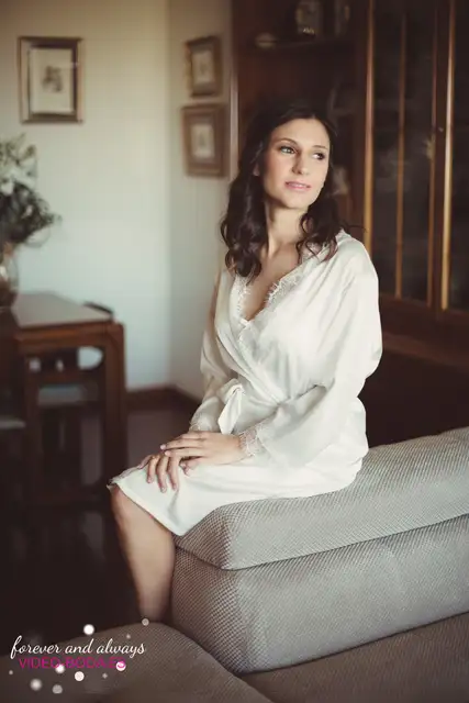 retrato novia en camison