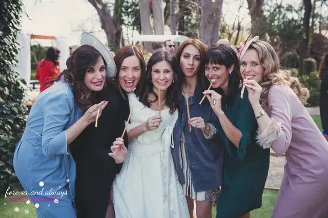 fotografía amigas novia boda