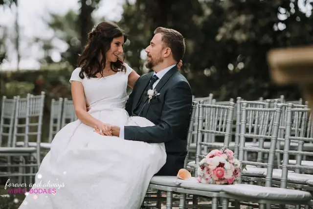 fotografías reportaje novios villa delia