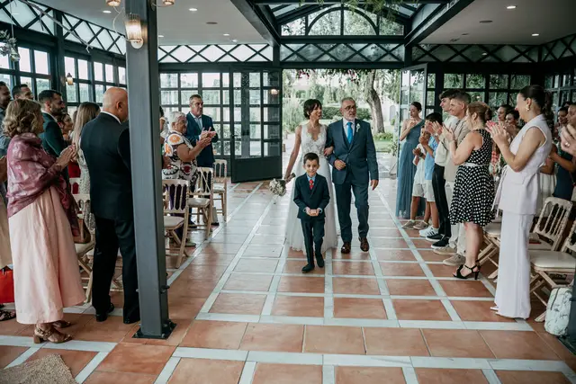 boda huerto Santa Maria Paula Vicent Salida / Entrada