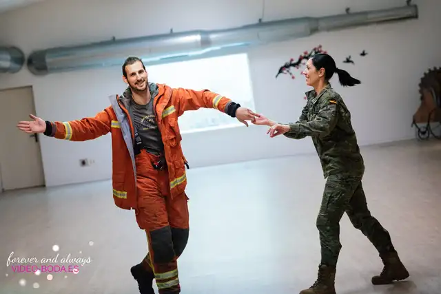 pre boda novios calle