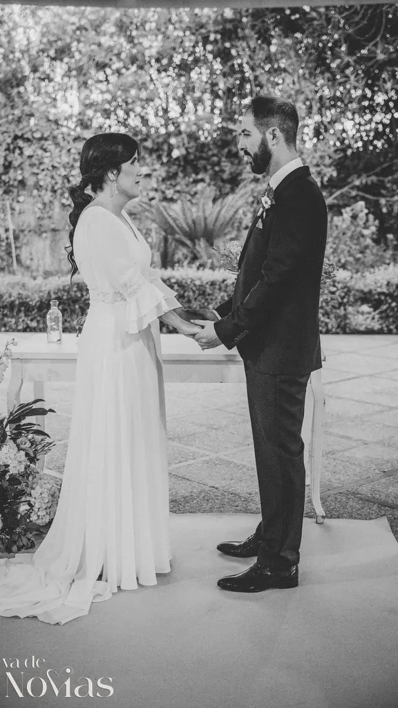 boda campo anibal raquel sergio BW ceremonia