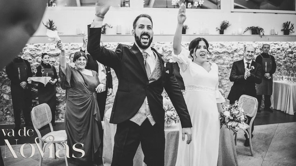 boda campo anibal raquel sergio BW banquete portada