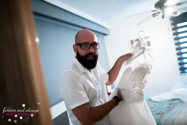 fotografías novios casa