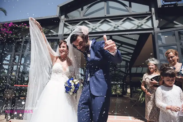 fotografías boda invernadero Huerto Santa Maria