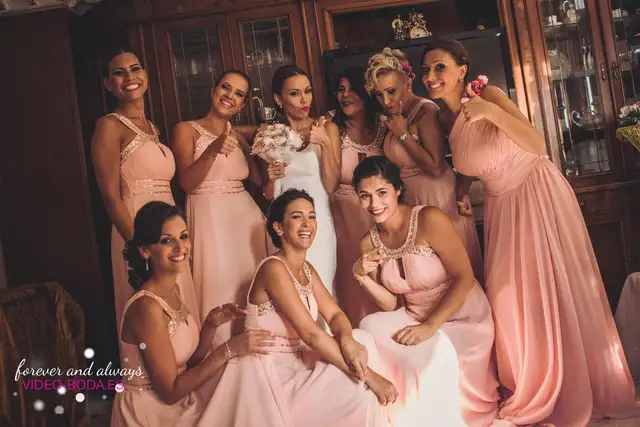 reportaje boda damas de honor de Vanesa